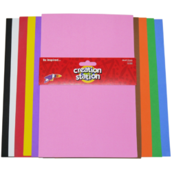 Craft Foam Sheets A4 Assd Colours 10pk