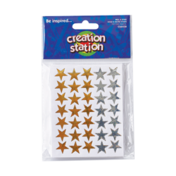 Stars Peel & Stick - Gold & Silver 700pk