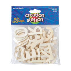 Wooden Letters Capitals, Sassoon Primary Infant Font