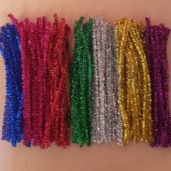 Tinsel Pipe Cleaners 150mm 100pk
