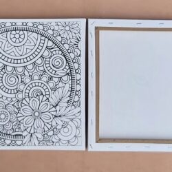 Colour Your Own Canvas Mandala 30cm x 30cm