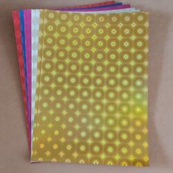 Holographic Card A4 Assd 8pk
