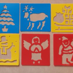 Christmas Plastic Stencils