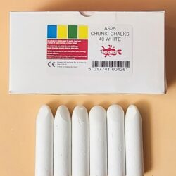 Chunki Chalks - White - 40 pack