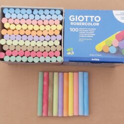 Giotto Robercolor Chalks - Assorted Colours - 100 pack