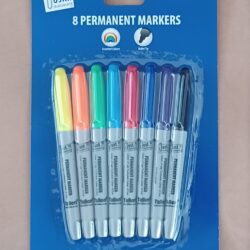 Permanent Markers - Assorted Colours - 8 pack